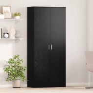 Висока масичка Черен дъб 80 x 35 x 180 см Инженерно дърво