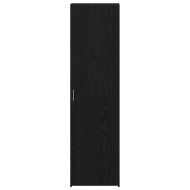 Висок шкаф Черен дъб 50 x 42.5 x 185 см Инженерно дърво