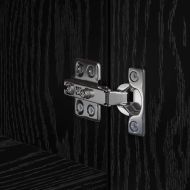 Висок шкаф Черен дъб 50 x 42.5 x 185 см Инженерно дърво