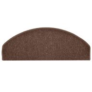 Изтривалки за стълби, 30 бр., 65x24x4 см, кафяви, полукръгли, големи
