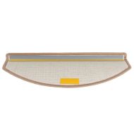 Изтривалки за стълби, 20 бр., 65x24x4 см, светлокафяви, полукръгли, големи