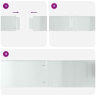 Ограничители за тревни площи 20 pcs Сребрист 100 x 25 cm