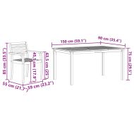 Комплект за хранене в градината 7 pcs Кафяво