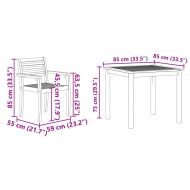 Комплект за хранене в градината 3 pcs Кафяво