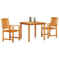 Комплект за хранене в градината 3 pcs Кафяво