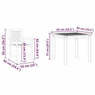 Комплект за хранене в градината 3 pcs Кафяво