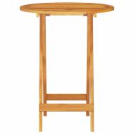 Сгъваем комплект мебели за бистро 3 pcs Кафяво