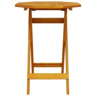 Сгъваем комплект мебели за бистро 3 pcs Кафяво