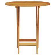 Сгъваем комплект мебели за бистро 3 pcs Кафяво