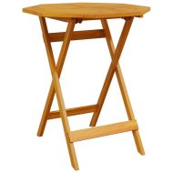 Сгъваем комплект мебели за бистро 3 pcs Кафяво