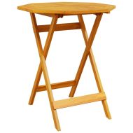 Сгъваем комплект мебели за бистро 3 pcs Кафяво