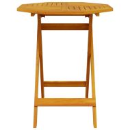 Сгъваем комплект мебели за бистро 3 pcs Кафяво