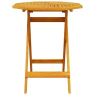 Сгъваем комплект мебели за бистро 3 pcs Кафяво