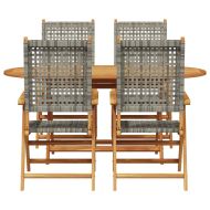 Комплект за хранене в градината 5 pcs Сив