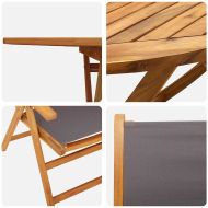 Комплект за хранене в градината 7 pcs Антрацит