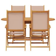 Комплект за хранене в градината 5 pcs Таупе