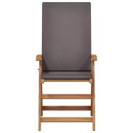 Градински стол с възглавница 8 pcs Кафяво 57 x 71.5 x 104см