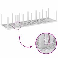 Градинска маса за хранене Бяло 350 x 100 x 73 см полиратан