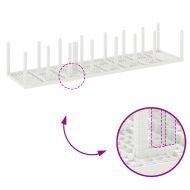 Градинска маса за хранене Бяло 400 x 100 x 73 см полиратан