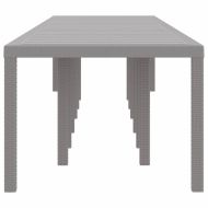 Градинска маса за хранене Светлосиво 400 x 100 x 73 см