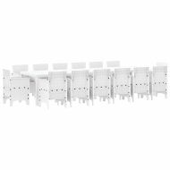 Комплект за хранене в градината 15 pcs Бяло Ратан Polt