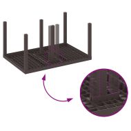 Комплект за хранене в градината 5 pcs Кафяво Ратан Polt