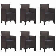 Комплект за хранене в градината 7 pcs Кафяво Ратан Polt