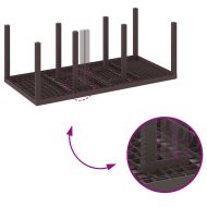 Комплект за хранене в градината 7 pcs Кафяво Ратан Polt