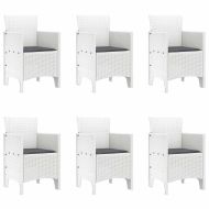 Комплект за хранене в градината 7 pcs Бяло Ратан Polt