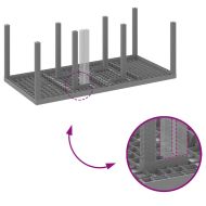 Комплект за хранене в градината 7 pcs Светлосиво Ратан Polt