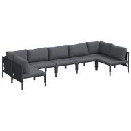 Градински Софа Комплект Антрацит Стомана