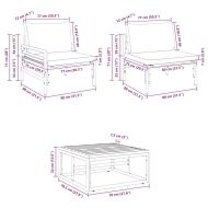 Градински Софа Комплект 8 pcs Антрацит Стомана