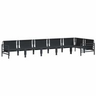 Градински Софа Комплект Антрацит Стомана