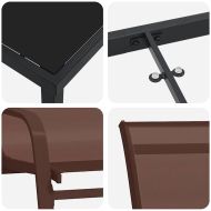 Комплект за хранене в градината 3 pcs Кафяво