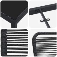 Комплект за хранене в градината 3 pcs Черно