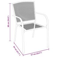 Комплект за хранене в градината 7 pcs Антрацит Стомана