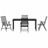 Комплект за хранене в градината 5 pcs Антрацит Стомана