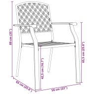 Комплект за хранене в градината 5 pcs Антрацит Стомана