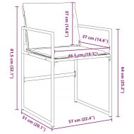 Комплект за хранене в градината 5 pcs Бяло Текстилен и стомана