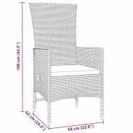 Комплект за хранене в градината 7 pcs Бежово полиратан