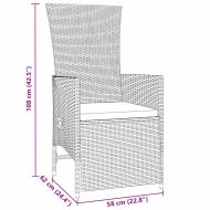 Комплект за хранене в градината 7 pcs Бежово полиратан