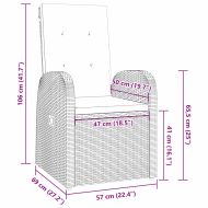 Комплект за хранене в градината 5 pcs Сив полиратан