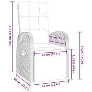 Комплект за хранене в градината 5 pcs Черно полиратан