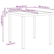 Комплект за хранене в градината 5 pcs Кафяво полиратан