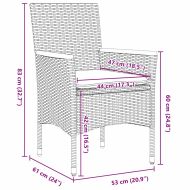 Комплект за хранене в градината 7 pcs Бежово полиратан