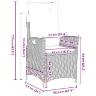 Комплект за хранене в градината 5 pcs Светлосиво полиратан