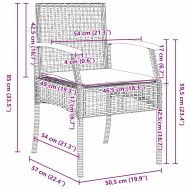 Комплект за хранене в градината 5 pcs Бежово полиратан