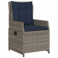 Комплект за хранене в градината 5 pcs Сив Полиратан