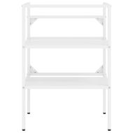 Рамка за мивка за баня, бяла, 59x38x83 см, желязо