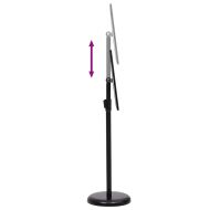 Стойки за плакати 2 pcs Черно 32.5x 24 x 78 см Алуминиев сплав